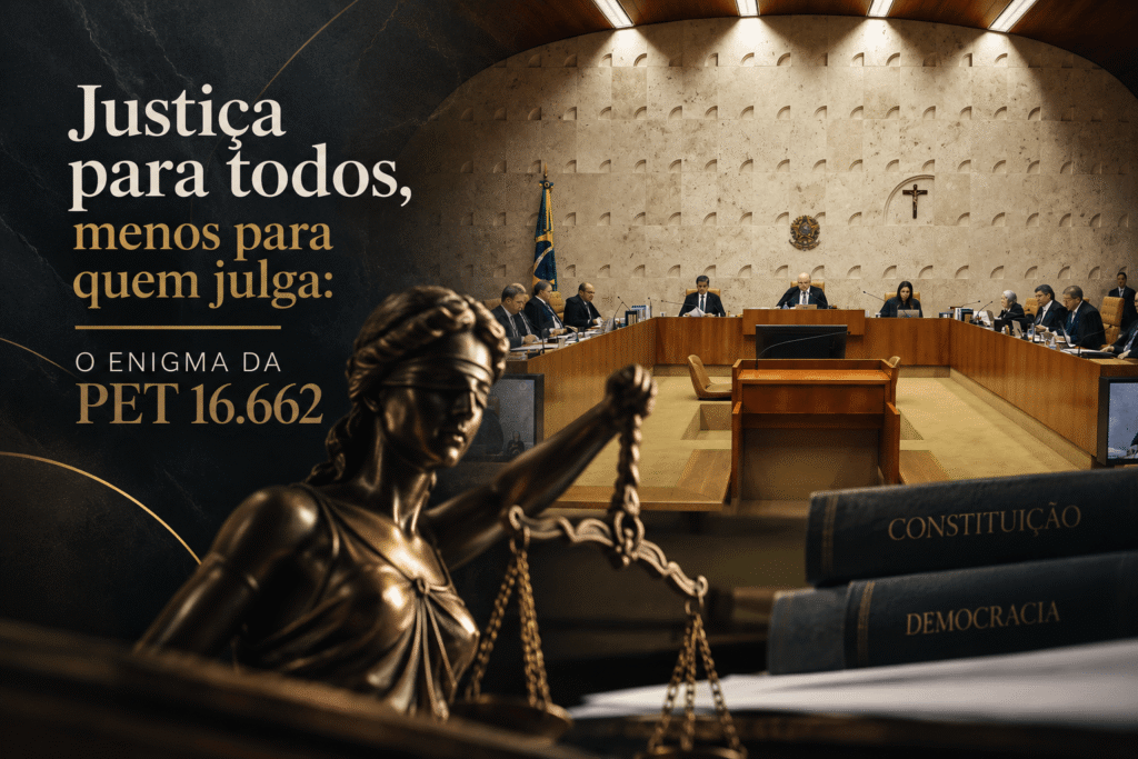 Justiça para todos, menos para quem julga: o enigma da PET 16.662